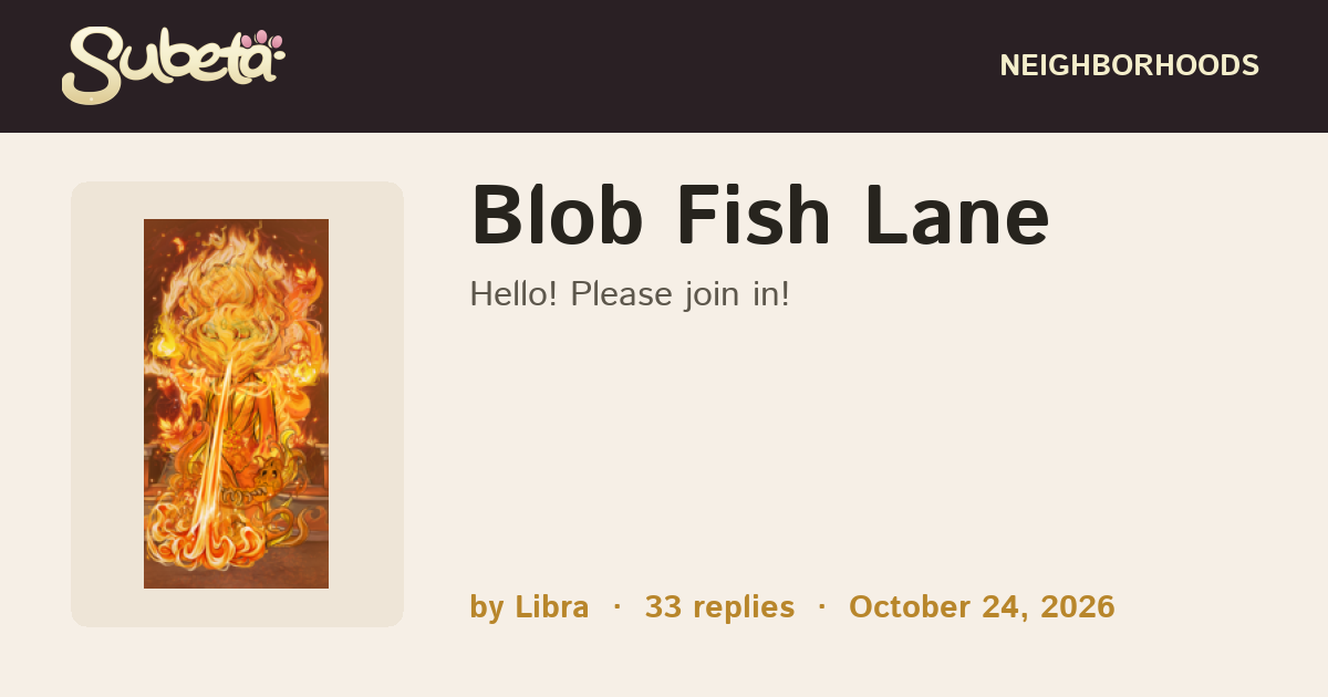 Blob Fish Lane - Subeta