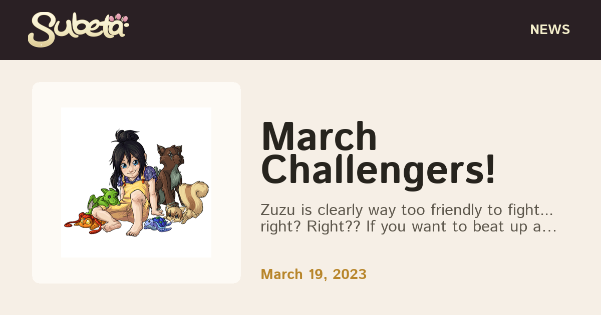 March Challengers! - Subeta