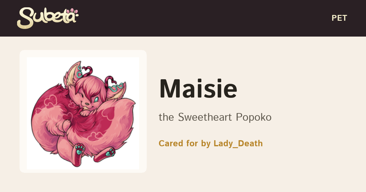 Pet Info - Subeta