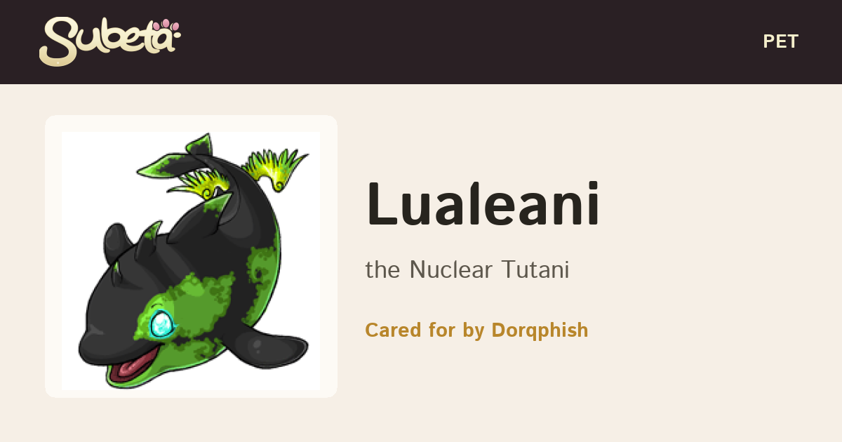 Pet Info - Subeta