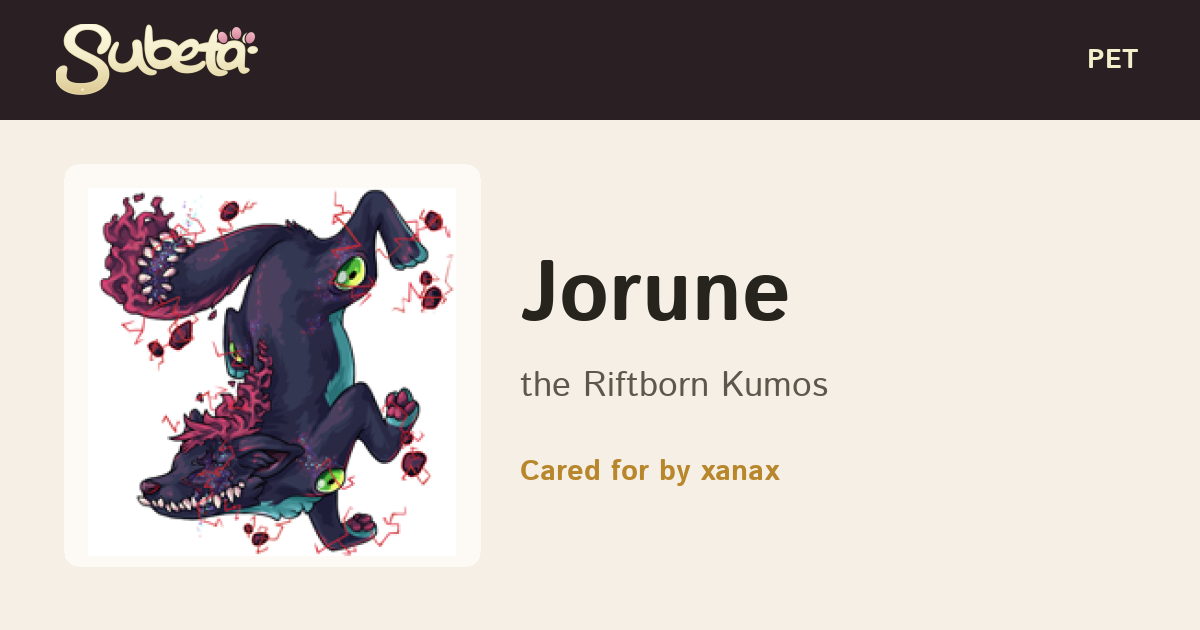 Pet Info - Subeta