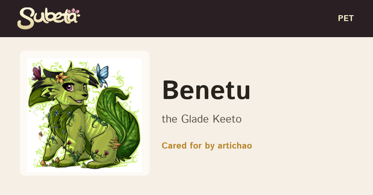 Pet Info - Subeta