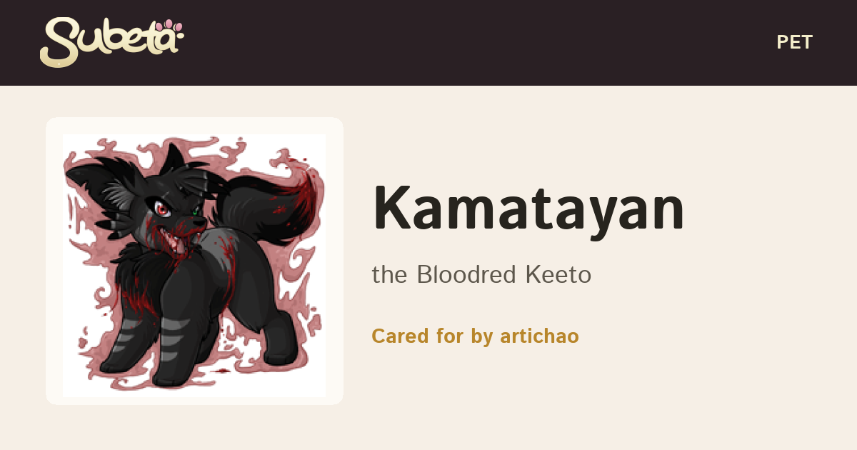 Pet Info - Subeta