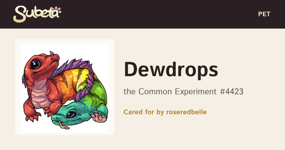 Pet Info - Subeta