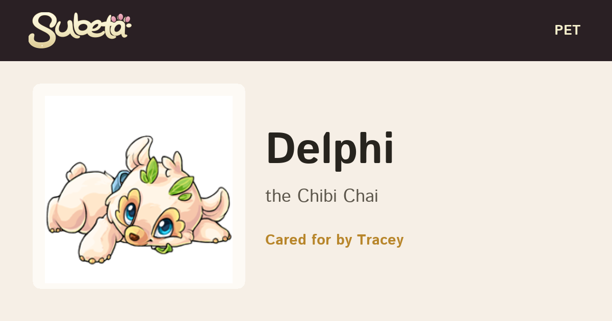 Pet Info - Subeta