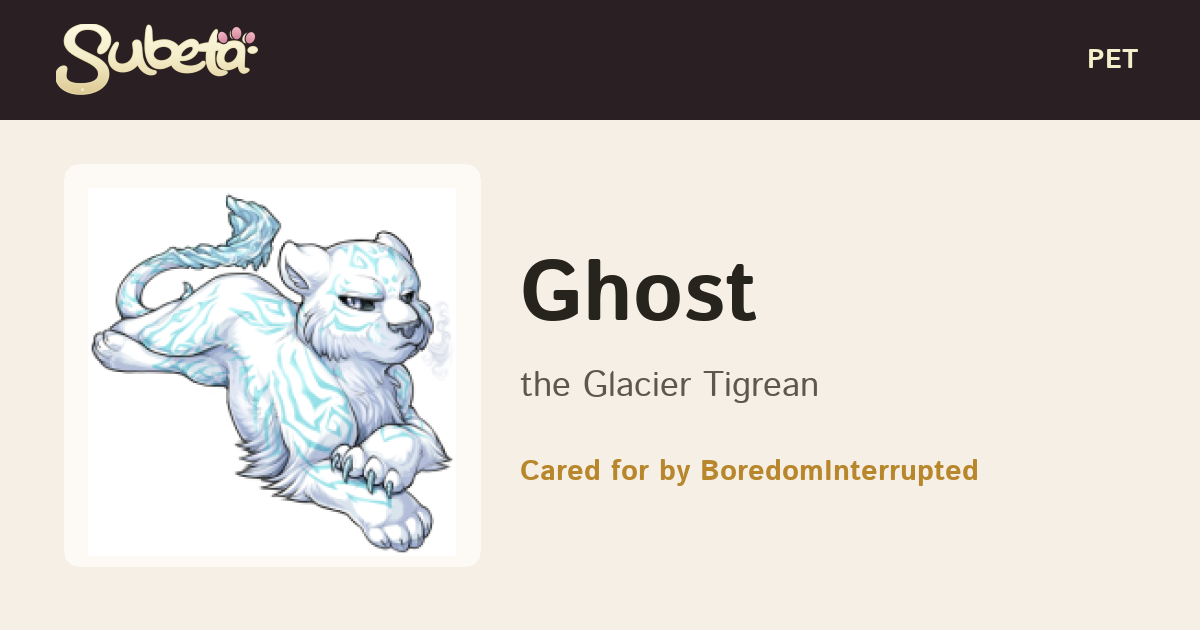 Pet Info - Subeta