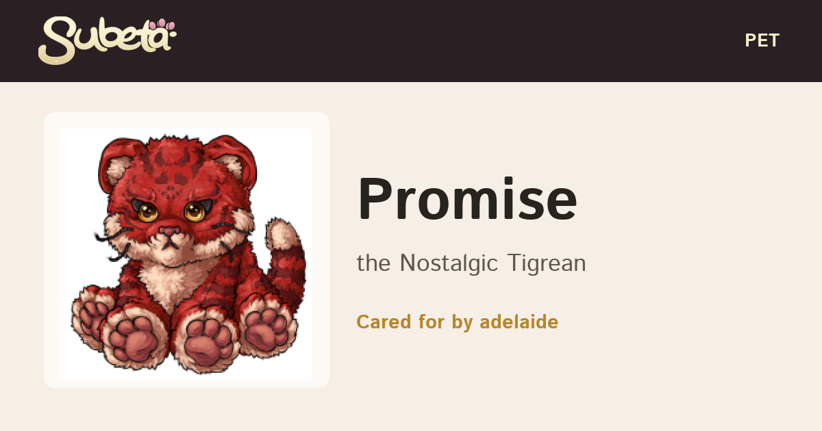 Pet Info - Subeta