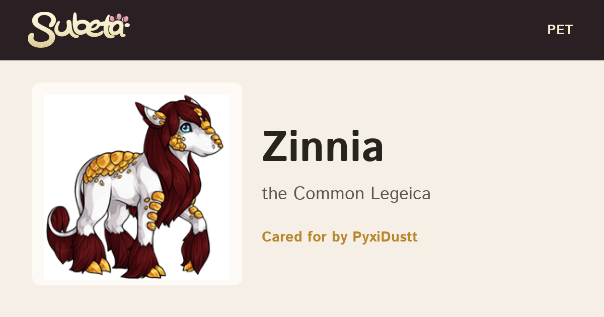 Pet Info - Subeta