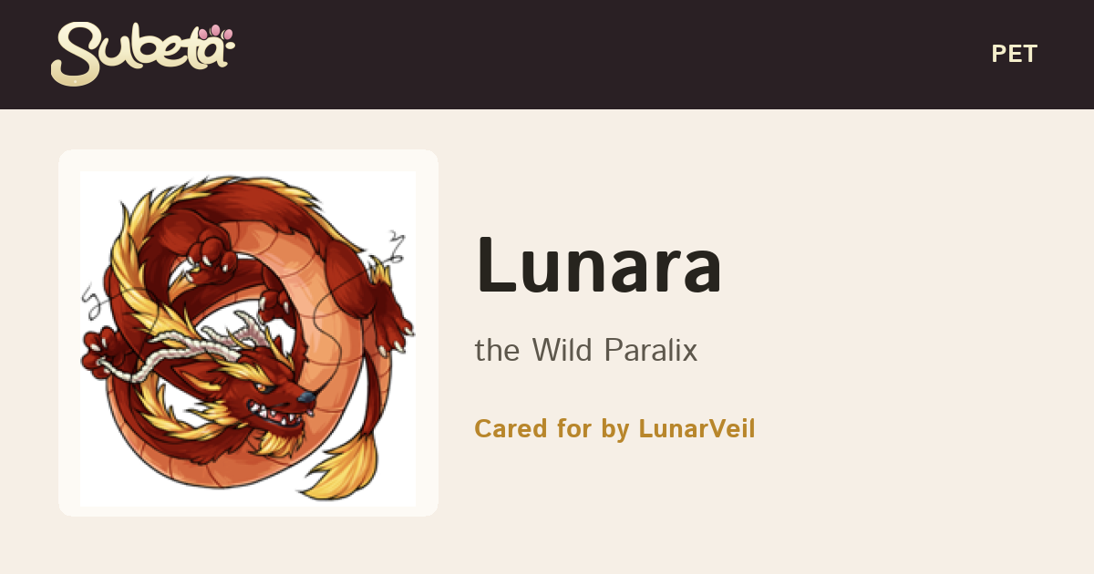 Pet Info - Subeta