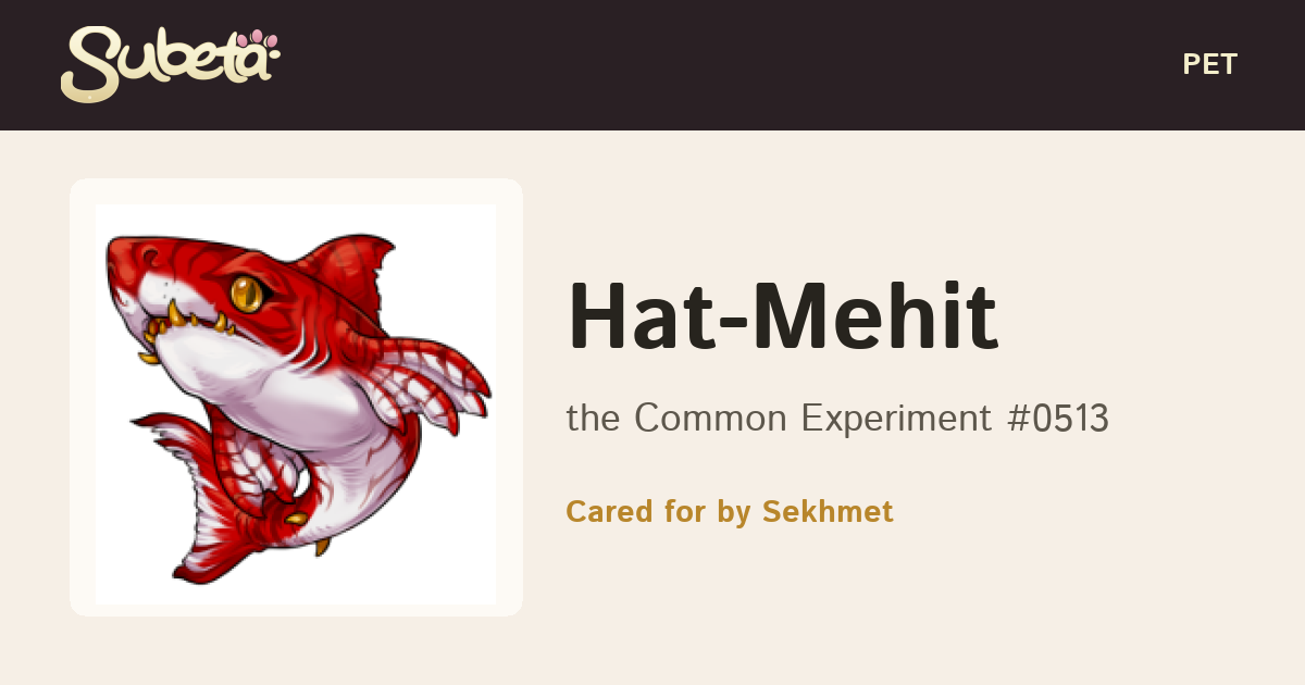 Pet Info - Subeta