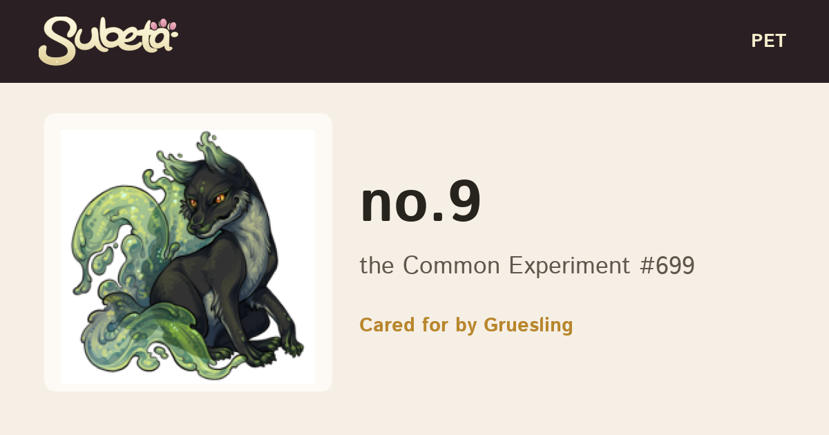 Pet Info - Subeta
